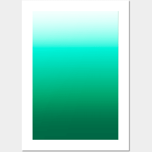 Forest Green Gradient Posters and Art